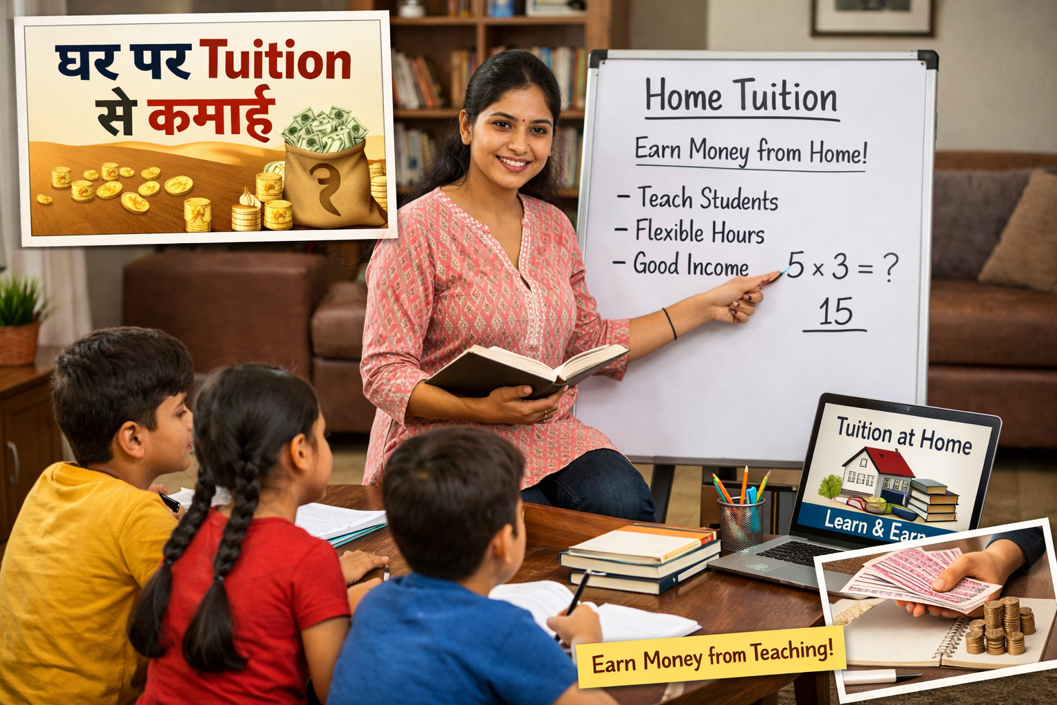 Tuition/Coaching से Income कैसे बढ़ाएं: Safe और Legal तरीके से घर बैठे कमाई – 2026