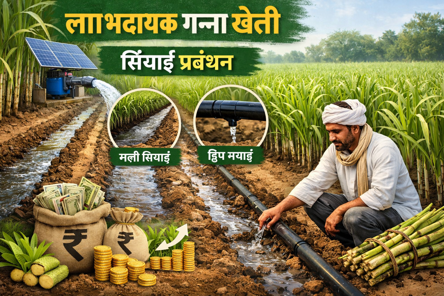 “Sugarcane Farming 2026 – 10 आसान तरीके, High Profit”